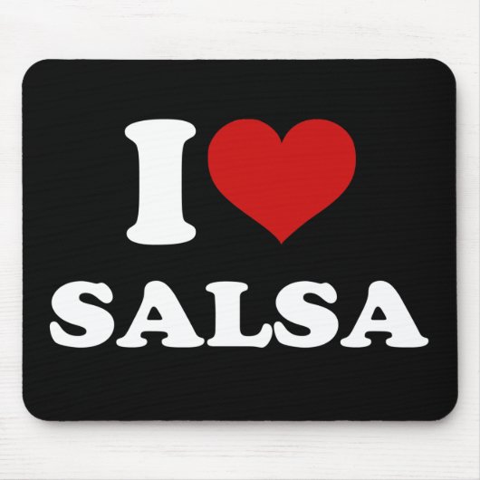 I Liebe Salsa Mousepad (Vorne)
