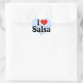 I Liebe Salsa Runder Aufkleber (Tasche)