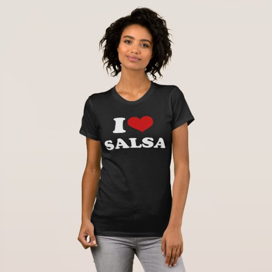 I Liebe Salsa T-Shirt (Vorne ganz)