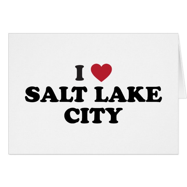 I Liebe Salt Lake City Utah (Vorderseite (Horizontal))