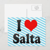 I Liebe Salta, Argentinien Postkarte (Vorne/Hinten)
