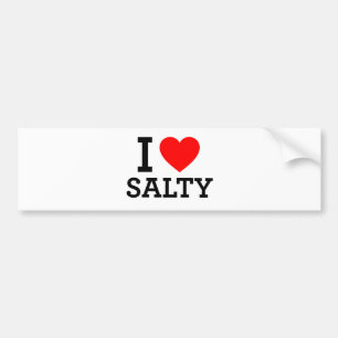 I Liebe Salty Autoaufkleber