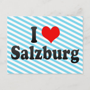 I Liebe Salzburg, Österreich Postkarte