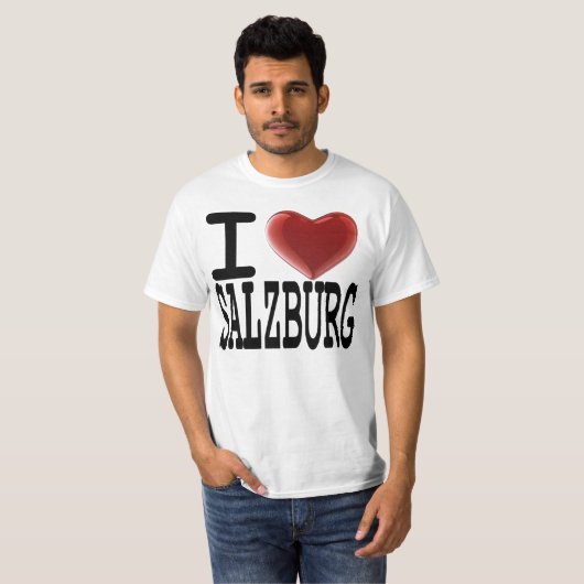 I Liebe SALZBURG T-Shirt (Vorne ganz)