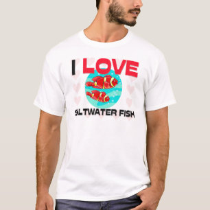 I Liebe-Salzwasserfische T-Shirt
