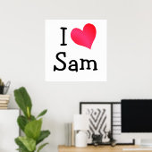 I Liebe Sam Poster (Heimbüro)