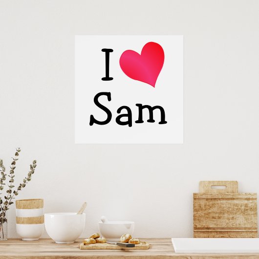 I Liebe Sam Poster (Küche)