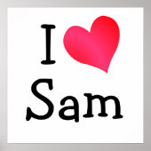I Liebe Sam Poster (Vorne)