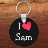 I Liebe Sam Schlüsselanhänger (Vorderseite)