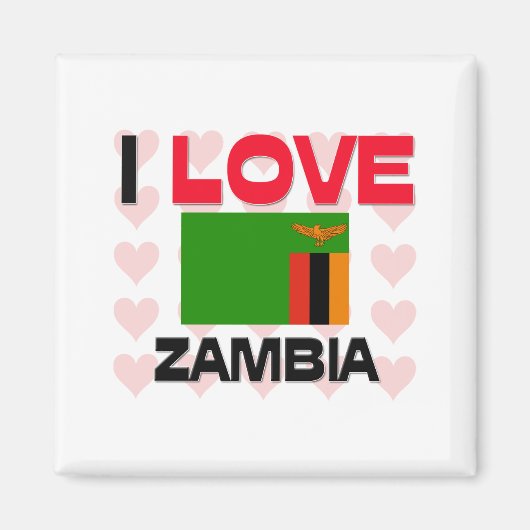 I Liebe Sambia Magnet (Vorne)
