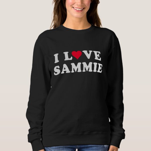 I Liebe Sammie Matching Girlfriend & Boyfriend Sam Sweatshirt (Vorderseite)
