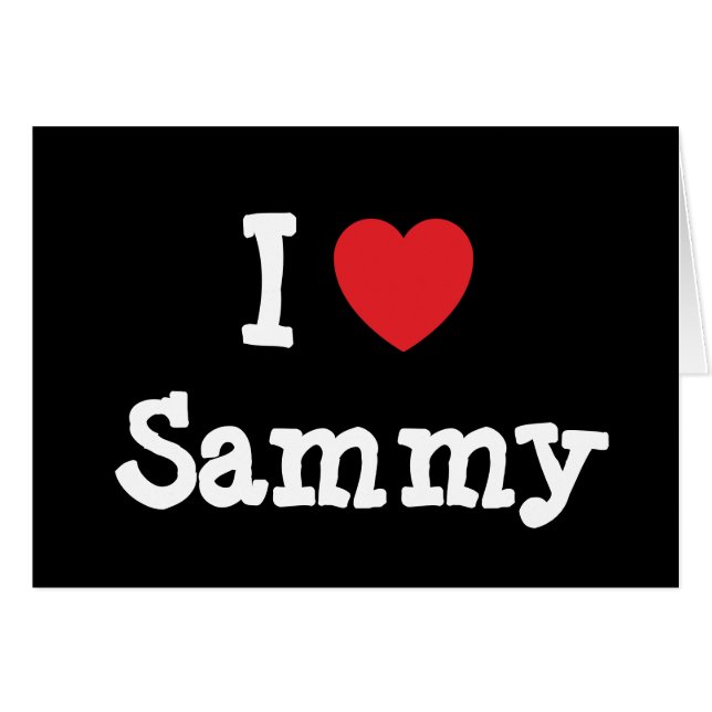 I Liebe Sammy heart T - Shirt (Vorderseite (Horizontal))