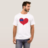 I Liebe Samoa Flag T-Shirt (Vorne ganz)