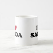 I Liebe Samoa-Inseln Kaffeetasse (Mittel)