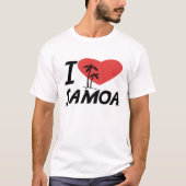 I Liebe Samoa-Inseln T-Shirt (Vorderseite)