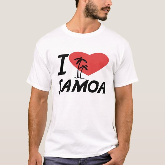 I Liebe Samoa-Inseln T-Shirt (Vorderseite)