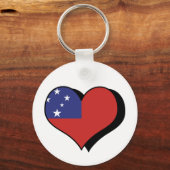 I Liebe Samoa Schlüsselanhänger (Vorderseite)