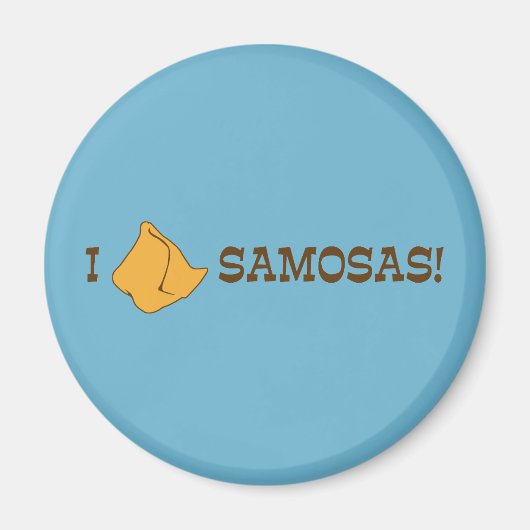 I Liebe Samosas Magnet (Vorne)