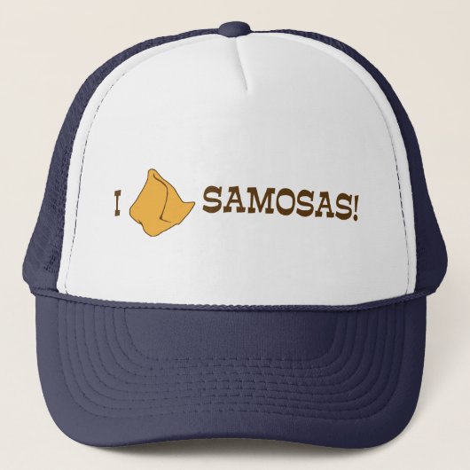 I Liebe Samosas Truckerkappe (Vorderseite)