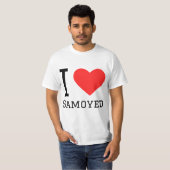 I Liebe Samoyed T-Shirt (Vorne ganz)