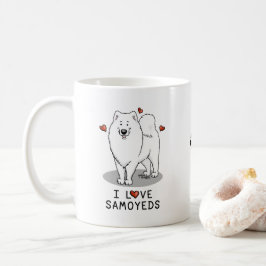 I Liebe Samoyeds - Niedlicher Hund Kaffeetasse
