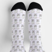 I Liebe Samoyeds - Niedlicher Hund Socken (Oben)