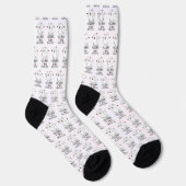 I Liebe Samoyeds - Niedlicher Hund Socken (Rechts)