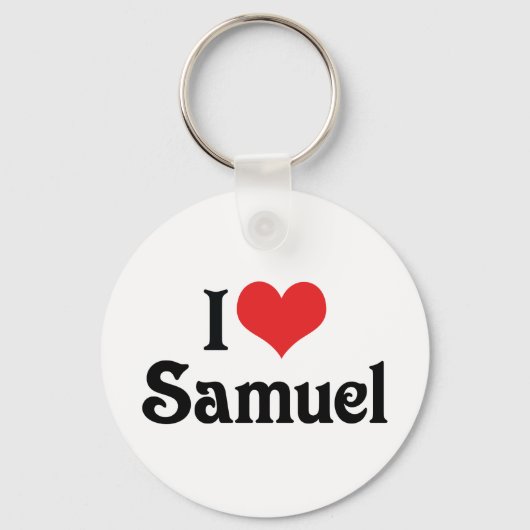 I Liebe Samuel Schlüsselanhänger (Vorderseite)