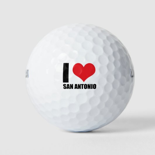 I Liebe San Antonio Golfball (Vorderseite)