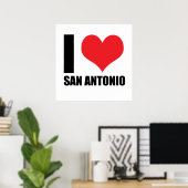 I Liebe San Antonio Poster (Heimbüro)