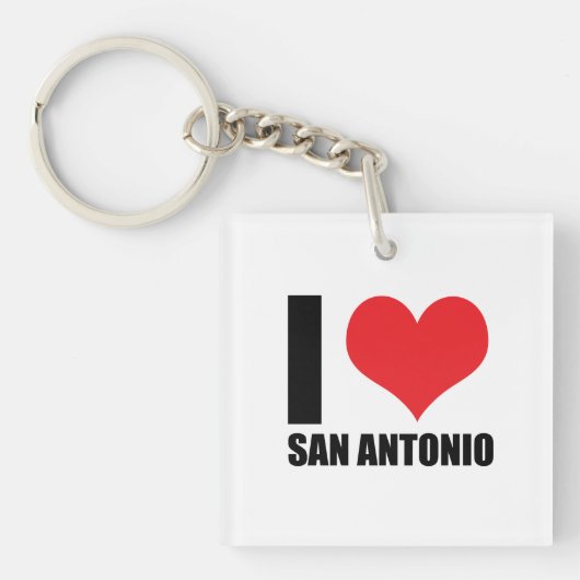 I Liebe San Antonio Schlüsselanhänger (Vorderseite)