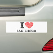 I Liebe San Diego Autoaufkleber (Auf Auto)