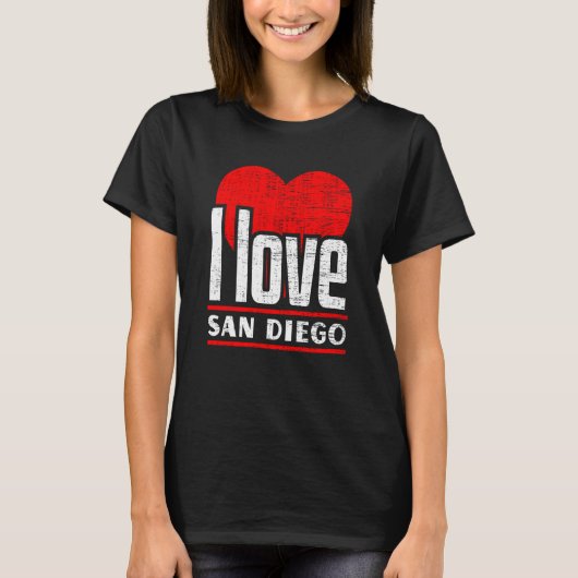 I Liebe San Diego Best Zuhause City I Herzlich wil T-Shirt (Vorderseite)