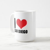 I Liebe San Diego Kaffeetasse (Vorderseite Links)