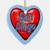I Liebe San Diego Keramikornament (Rechts)