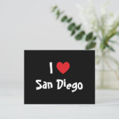 I Liebe San Diego Postkarte (Stehend Vorderseite)