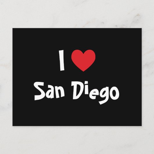 I Liebe San Diego Postkarte (Vorderseite)
