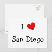 I Liebe San Diego Postkarte (Vorne/Hinten)