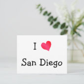 I Liebe San Diego Postkarte (Stehend Vorderseite)