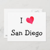 I Liebe San Diego Postkarte (Vorne/Hinten)