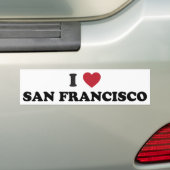 I Liebe San Francisco Autoaufkleber (Auf Auto)