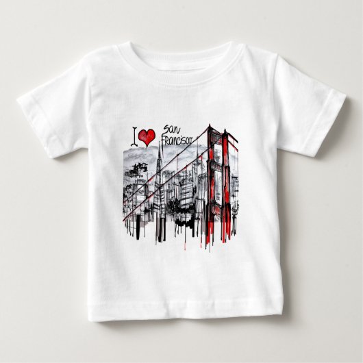 I Liebe San Francisco Baby T-shirt (Vorderseite)