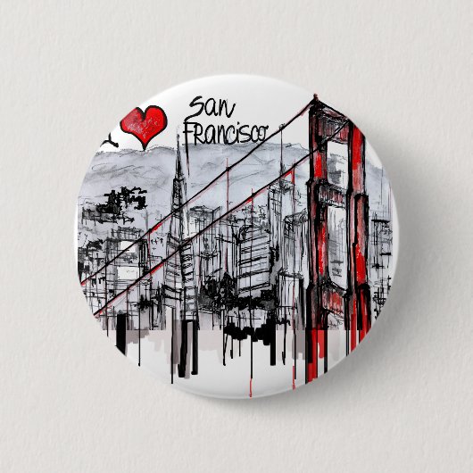 I Liebe San Francisco Button (Vorderseite)