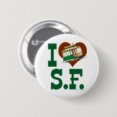 I Liebe San Francisco Cable Cars Button (Vorne & Hinten)