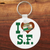 I Liebe San Francisco Cable Cars Schlüsselanhänger (Vorderseite)
