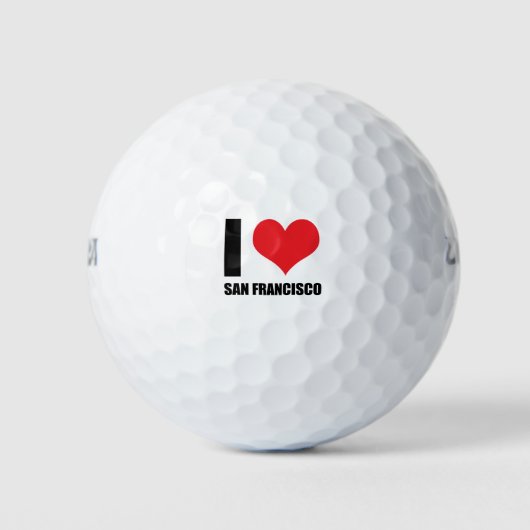 I Liebe San Francisco Golfball (Vorderseite)