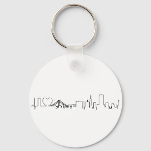 I Liebe San Francisco in einer außerordentlichen Schlüsselanhänger