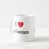 I Liebe San Francisco Kaffeetasse (Vorderseite Links)