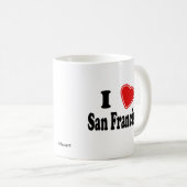 I Liebe San Francisco Kaffeetasse (VorderseiteRechts)
