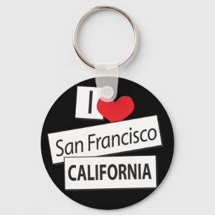 I Liebe San Francisco Kalifornien Schlüsselanhänger